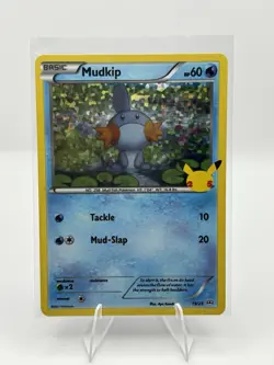 25th Anniversary Pokemon Card Mudkip Holo Celebrations NM - Image 3