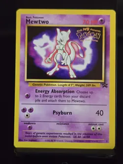 Mewtwo #3 Promo Card Kids WB Presents Pokemon The First Movie MP/LP - Image 10