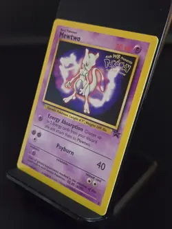Mewtwo #3 Promo Card Kids WB Presents Pokemon The First Movie MP/LP - Image 2