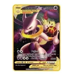 NEW Pokemon Cards Mewtwo VMAX TCG Metal Pokémon Card 3200 HP Fast Shipping - Image 1