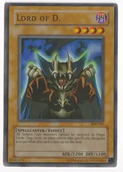 Yu-Gi-Oh! Lord of D. [SDK-041] Super Rare LP Full Holo Bleed - Image 3
