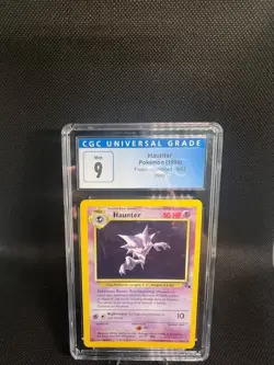 CGC 9 MINT Haunter 1999 Fossil 6/62 Holo Pokemon Card Vintage - Image 2