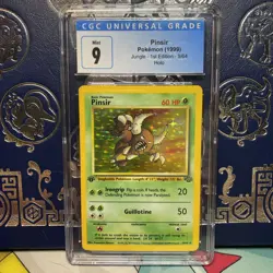 CGC 9 MINT Pinsir 1999 Jungle 1st Edition 9/64 Holo Pokemon Card - Image 3