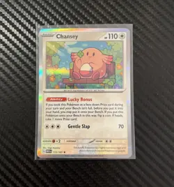 Chansey 113/165 Pokemon Card Error Misprint Smudged Ink - SV 151 NM Rare Holo - Image 1