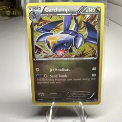 Garchomp Cosmos Holo Rare 91/124 Black & White Dragons Exalted NM Pokémon Card - Image 1