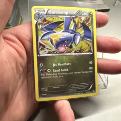 Garchomp Cosmos Holo Rare 91/124 Black & White Dragons Exalted NM Pokémon Card - Image 3