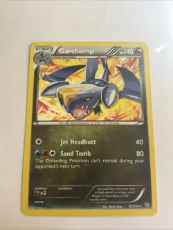 Pokémon Garchomp TCG Dragons Exalted Holo Card 91/124 Cosmos Holo Rare - Image 1