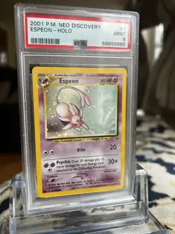 Espeon Neo Discovery 1/75 Holo PSA 9 Pokemon Card 2001 Mint - Image 10