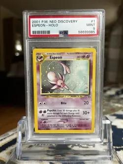 Espeon Neo Discovery 1/75 Holo PSA 9 Pokemon Card 2001 Mint - Image 11