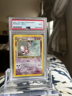 Espeon Neo Discovery 1/75 Holo PSA 9 Pokemon Card 2001 Mint - Image 17