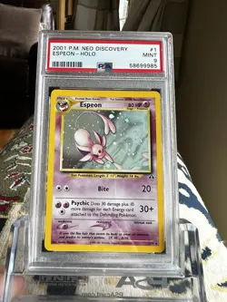 Espeon Neo Discovery 1/75 Holo PSA 9 Pokemon Card 2001 Mint - Image 18