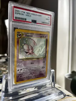 Espeon Neo Discovery 1/75 Holo PSA 9 Pokemon Card 2001 Mint - Image 5