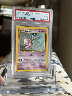 Espeon Neo Discovery 1/75 Holo PSA 9 Pokemon Card 2001 Mint - Image 7
