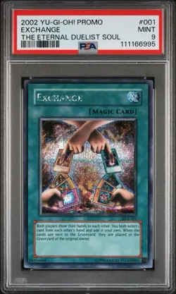 2002 Yu-Gi-Oh! Exchange Eternal Duelist Soul EDS Limited Edition Secret PSA 9 - Image 1
