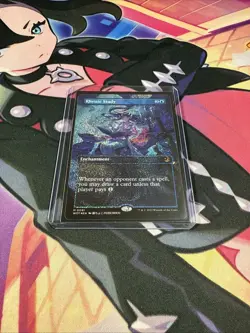 MTG Rhystic Study ~ Anime Borderless ~ Confetti Foil - NM - Image 4