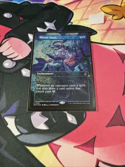 MTG Rhystic Study ~ Anime Borderless ~ Confetti Foil - NM - Image 6