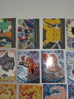 Pokemon Topps TV Animation Mixed Lot of 48 Total Cards Some FOIL See Description - Image 16