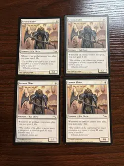 "Leonin Elder" - Magic the Gathering Mirrodin Set (10/306) (4 Cards) - Image 1
