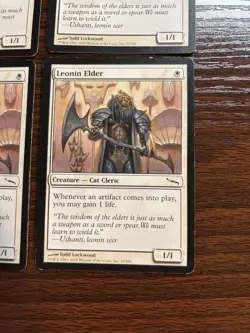 "Leonin Elder" - Magic the Gathering Mirrodin Set (10/306) (4 Cards) - Image 17