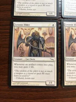 "Leonin Elder" - Magic the Gathering Mirrodin Set (10/306) (4 Cards) - Image 6