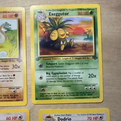 Vintage Pokemon Cards - 1st Edition Jungle Lot - 11 First Edition Cards - Image 5