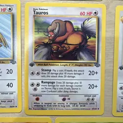 Vintage Pokemon Cards - 1st Edition Jungle Lot - 11 First Edition Cards - Image 7