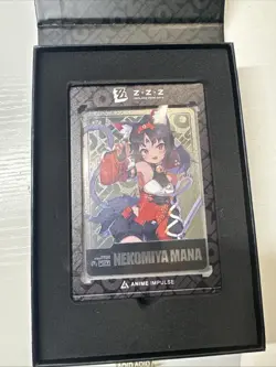 Zenless Zone Zero Nekomiya And Belle Metal Art Card Anime Impulse 2025 Hoyoverse - Image 9