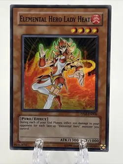 Yu-Gi-Oh Elemental Hero Lady Heat PP02-en008 Super Rare Near Mint - Image 2