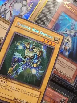 ELEMENTAL HERO SPARKMAN Yu-Gi-Oh Card EHC2-EN001 LIMITED SECRET RARE - Image 8