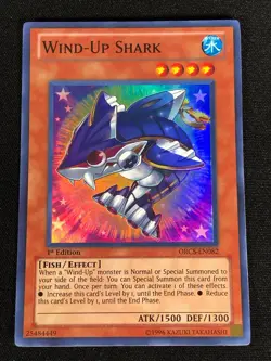 Yugioh Wind-Up Shark ORCS-EN082 1ST SUPER (LP) - Image 1