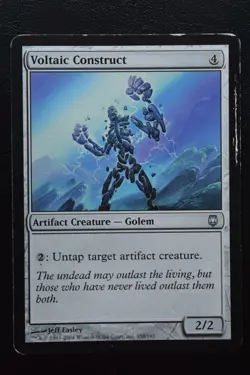 Magic The Gathering MTG VOLTAIC CONSTRUCT Darksteel HP Played Damaged - Image 3