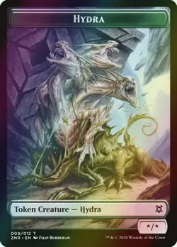 MTG Hydra Full Art Foil ** Zendikar Rising Tokens ** English (NM) - Image 1
