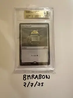 Magic The Gathering MTG - Mox Emerald - 30th Anniversary - Beckett GEM MINT 9.5 - Image 1