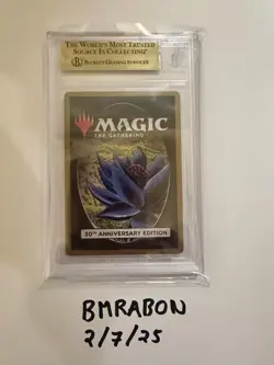 Magic The Gathering MTG - Mox Emerald - 30th Anniversary - Beckett GEM MINT 9.5 - Image 2