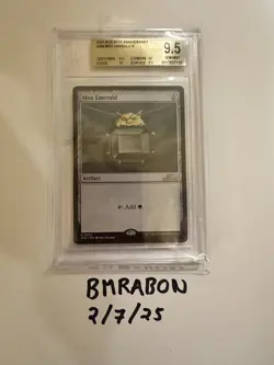 Magic The Gathering MTG - Mox Emerald - 30th Anniversary - Beckett GEM MINT 9.5 - Image 3