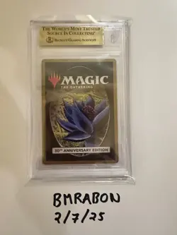 Magic The Gathering MTG - Mox Emerald - 30th Anniversary - Beckett GEM MINT 9.5 - Image 4