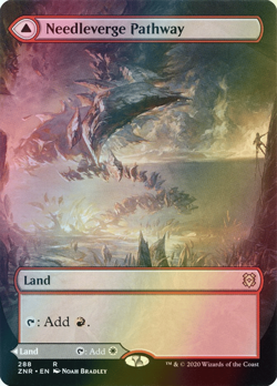 MTG Needleverge Pathway Borderless Foil ** Zendikar Rising ** English (NM) - Image 3