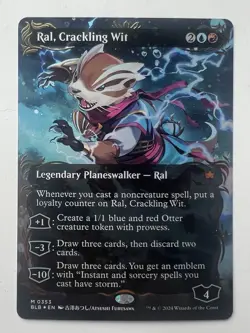 Ral Crackling Wit Borderless Raised Foil Bloomburrow #353 NM Magic The Gathering - Image 11