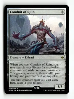 MTG | Conduit of Ruin | BFZ | Foil | Moderately Played | English - Image 1