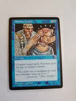Memory Lapse - Mirage - MTG Magic - Common - Blue Interrupt - Image 1