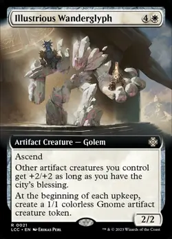 Illustrious Wanderglyph (Extended Art) Commander: LCI #21 RARE - Image 1