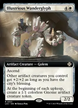 Illustrious Wanderglyph (Extended Art) Commander: LCI #21 RARE - Image 2