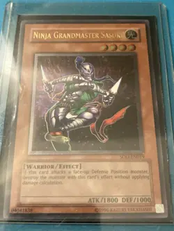 Yu-Gi-Oh Ninja Grandmaster Sasuke SOD-EN019 Ultimate Rare NM Unlimited - Image 2