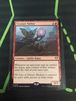 MTG Magic The Gathering Treasure Nabber CMM Rare Red Goblin Commander - Image 2