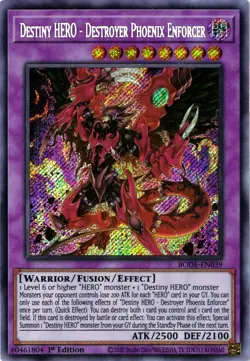Destiny HERO - Destroyer Phoenix Enforcer BODE-EN039 Burst of Destiny 1st Edition - Image 1