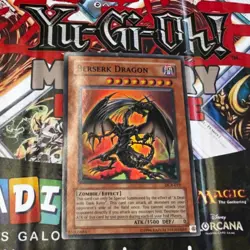 DCR-019 Beserk Dragon Super Rare OG Print LP Yugioh Card - Image 2