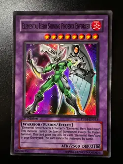 Elemental Hero Shining Phoenix Enforcer DP05-EN013 Super 1st Light Play+ Yugioh - Image 1