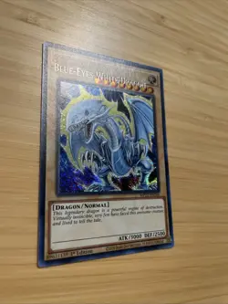 MISPRINT BLUE-EYES WHITE DRAGON NM PRISMATIC SECRET RARE MP22-EN266 YUGIOH - Image 2