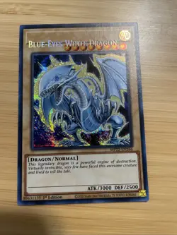 MISPRINT BLUE-EYES WHITE DRAGON NM PRISMATIC SECRET RARE MP22-EN266 YUGIOH - Image 5