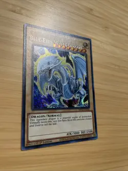 MISPRINT BLUE-EYES WHITE DRAGON NM PRISMATIC SECRET RARE MP22-EN266 YUGIOH - Image 6